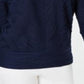 JM Collection Women's Wavy Texture Dolman Top Blue Size Petite Small