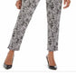 JM Collection Women's Printed Pull on Pants Black Size Medium