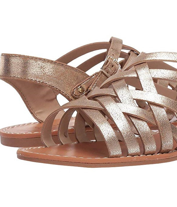 Indigo Rd. Women's Brieg Flat Sandals Gold Size 9.5M