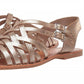 Indigo Rd. Women's Brieg Flat Sandals Gold Size 9.5M