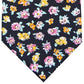 Bar III Men's Newbury Floral Floral Print Business Neck Tie Black Size Regular