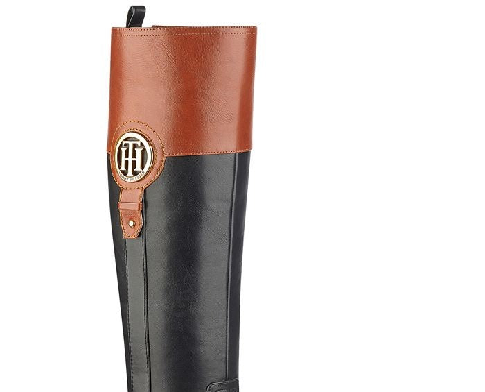 Tommy Hilfiger Women's Ilia2 Almond Toe Knee High Fashion Boots Brown Size 11 M