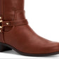 Charter Club Women's Helenn Faux Leather Wide Calf Riding Boots Brown Size 9 M