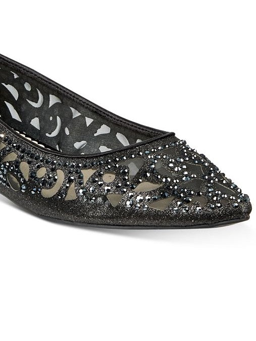 Charter Club Women's Tonina Pointed Toe Flats Shoes Black Size 6 M