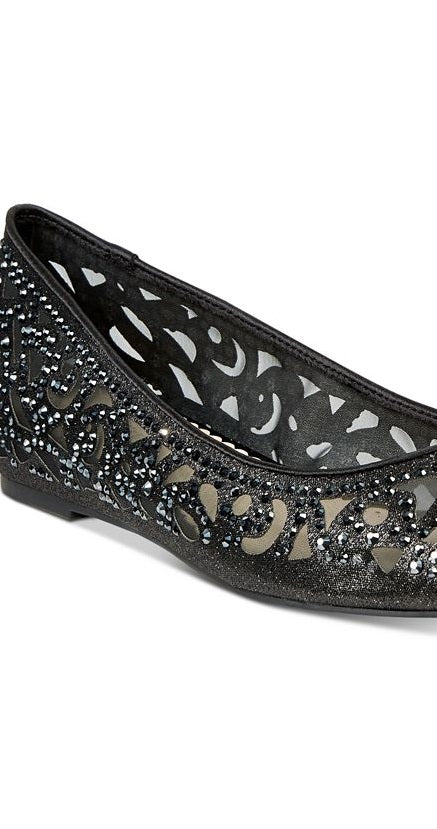 Charter Club Women's Tonina Pointed Toe Flats Shoes Black Size 6 M