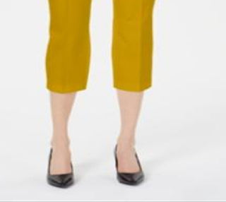 Alfani Women's Capri Pants Yellow Size 16 Petite