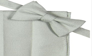 Alfani Men's Metallic 2PC Bow Tie Silver Size Regular