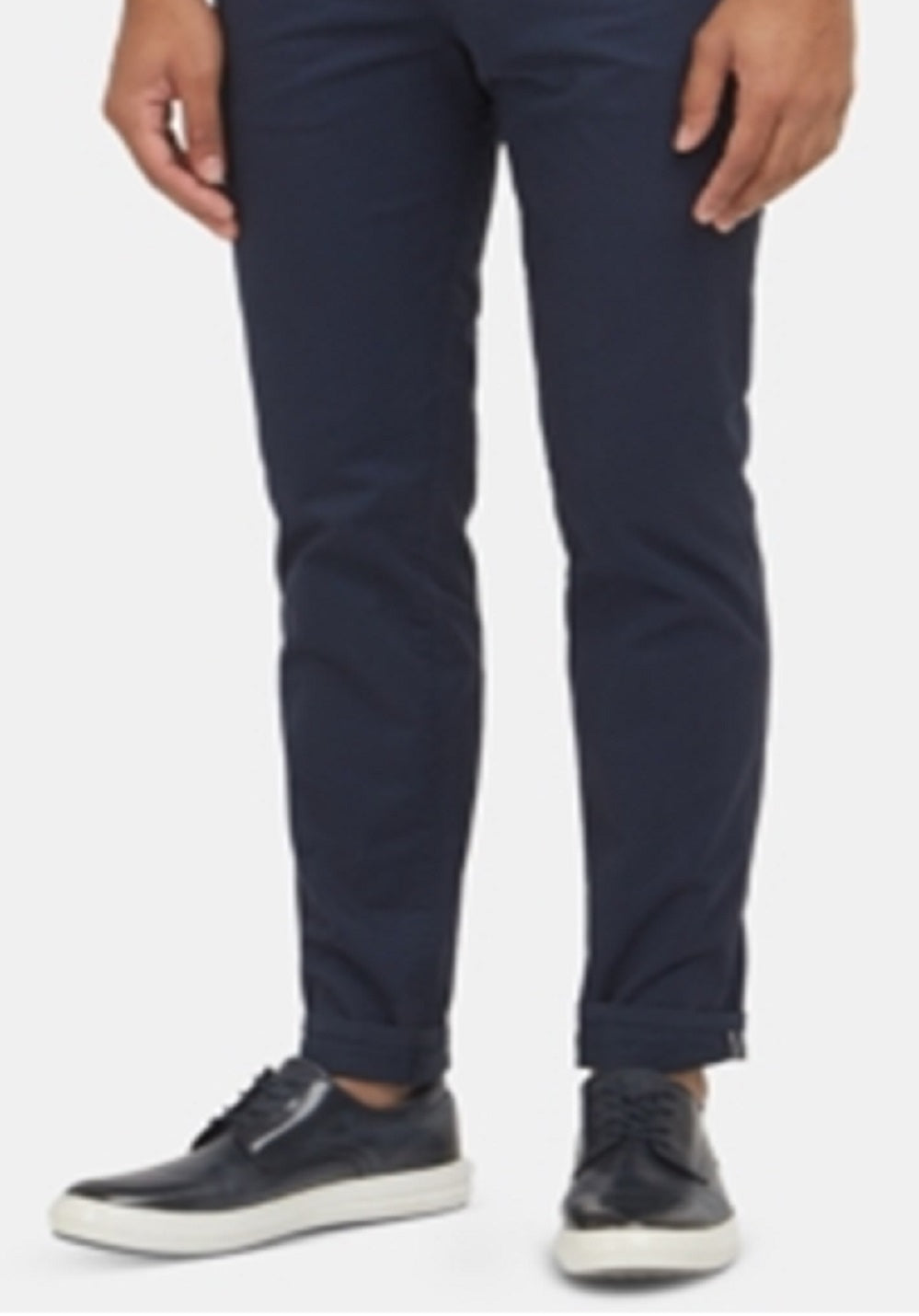 Kenneth Cole New York Men's Twill Straight Leg Chino Pants Blue Size 36X30