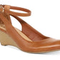 American Rag Women's Miley Faux Leather Ankle Strap Wedges Brown Size 7 M