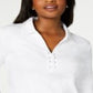 Karen Scott Women's Cotton Lace up Shirt White Size X-Small