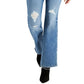 INC International Concepts Women's Elizabeth Curvy Bootcut Jeans Blue Size 6