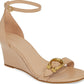 Coach Women's Odetta Wedge Sandal Beige Size 8M