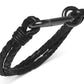 Kenneth Cole Reaction Men's Bolo Cord Leather Bracelet Black Size Regular