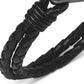 Kenneth Cole Reaction Men's Bolo Cord Leather Bracelet Black Size Regular