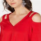 INC International Concepts Women's Long Sleeve Top Red Size Large