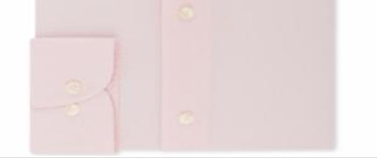 Tommy Hilfiger Men's Big & Tall Classic Regular Fit Non Iron Stretch Dress Shirt Pink Size 19X37-38