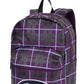 Champion Men's Plaid Zip Backpack Bag -Purple-Size Regular