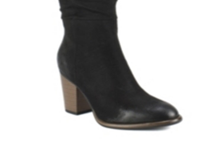 White Mountain Women's Trunell Tall Slouch Boot Black Size 8.5 M