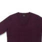 JM Collection Women's Button Cuff V Neck Pullover Sweater Purple Size Large