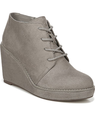 Carlos by Carlos Santana Women's Wills Lace up Wedge Gray Size 10 M