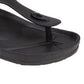 White Mountain Women's Cadella Thong Sandal Black Size 6 M