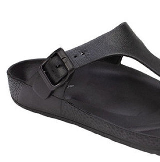 White Mountain Women's Cadella Thong Sandal Black Size 6 M