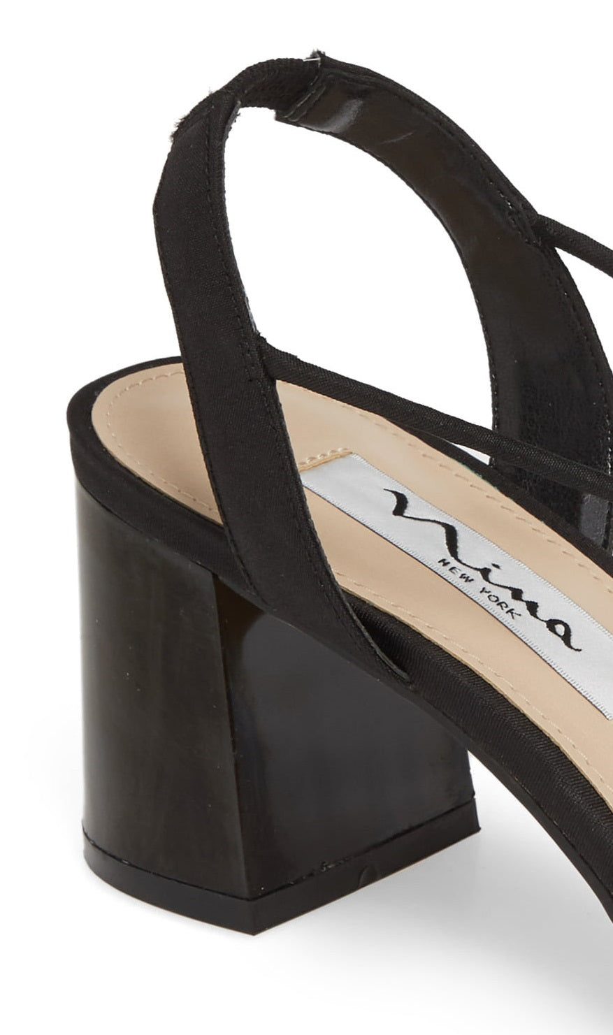 Nina Women's Metallic Nadelyn Sandal Black Size 10 M