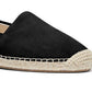 Michael Kors Women's Preston Espadrille Slip on Flats Black Size 6