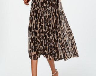 Taylor Women's Chiffon Maxi Dress Brown Size 10