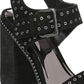 Carlos By Carlos Santana Women's Nelli Ankle Strap Heeled Sandal Black Size 9.5 M