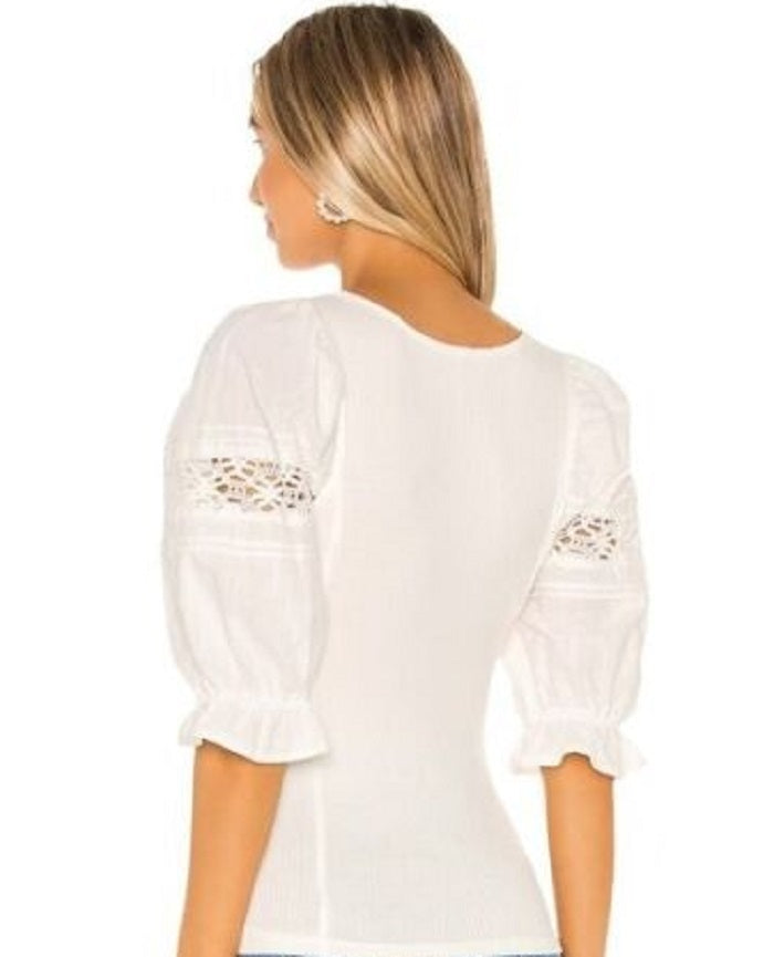 Free People Women's Something Special Tee White Size Small