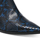 Steve Madden Women's Gail Leather Pointed Toe Chelsea Boots Blue Size 9 M