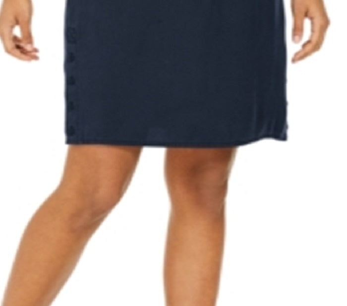 Style & Co Women's Drawstring Tencel Skort Blue Size Small