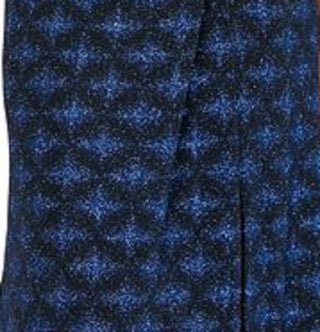 Alex Evenings Women's Glitter Short Sleeve V Neck Maxi Sheath Evening Dress Blue Size 14