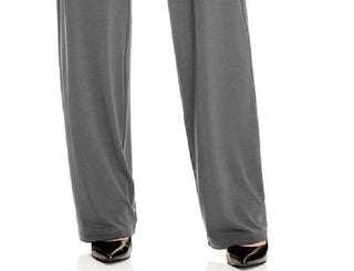 Alfani Women's Knit Wide Leg Pant Gray Size Petite S