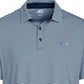 Attack Life By Greg Norman Men's Feeder Striped Polo Casual Shirt Blue Size XX-Large