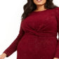 Alfani Women's Plus Twist Waist Dress Red Size 1X