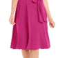 Charter Club Women's Tie Waist MIDI Dress Pink Size X-Small
