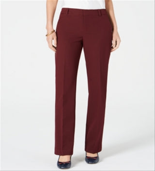 Charter Club Women's Solid Trousers Carriage Red Size 8 Petite