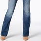 INC International Concepts Women's Wash Mid Rise Bootcut Leg Stretch Jeans Blue Size 0
