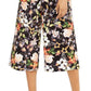 INC International Concepts Women's Printed Culottes Black Size 12