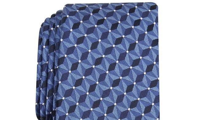 Alfani Men's Reynolds Silk Professional Neck Tie Blue Size Regular
