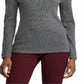 Ralph Lauren Women's Puff Sleeve Boat Neck Sweater Gray Size Small