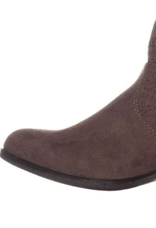 American Rag Women's Round Toe Block Heel Booties Brown Size 9.5 M