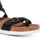 Madden Girl Women's Garnett Strappy Footbed Sandals Black Size 8.5 M