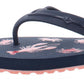 Sperry Women's Warf Lobster Print Slides Flip Flops Pink Size 7 M