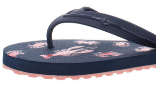 Sperry Women's Warf Lobster Print Slides Flip Flops Pink Size 7 M