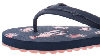 Sperry Women's Warf Lobster Print Slides Flip Flops Pink Size 10 M