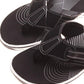 Clarks Women's Brinkley Sail Flip Flops Black Size 6 M