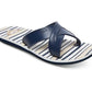 ROXY Women's Carlio Flip Flops Striped Thong Blue Size 7 B
